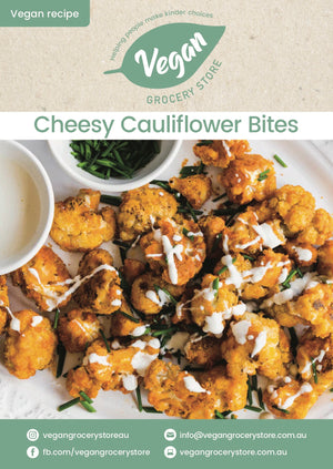 Cheesy Cauliflower Bites