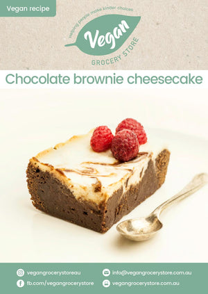 Chocolate brownie cheesecake