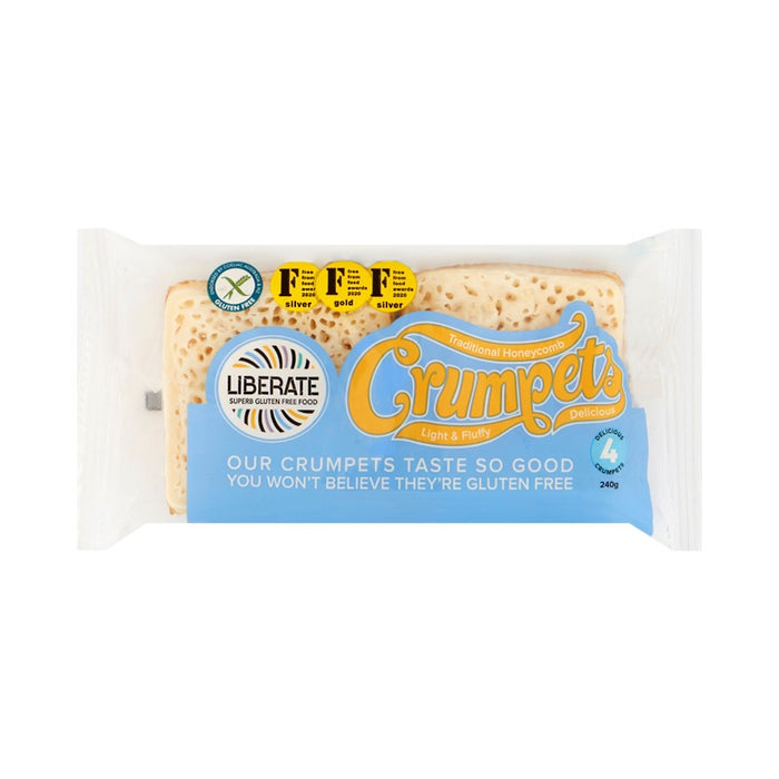 Liberate Gluten Free Crumpets 240g (cold)