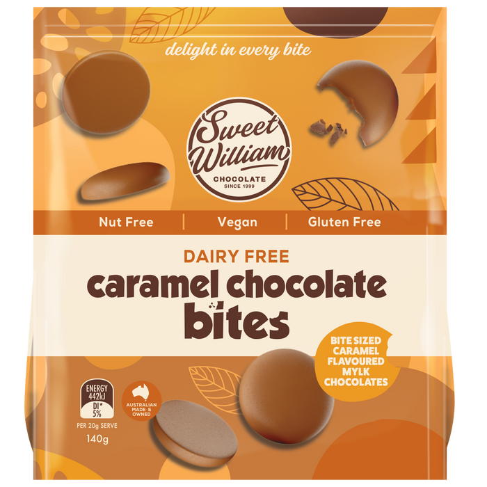 Sweet William Caramel Chocolate Bites 140g (cold)