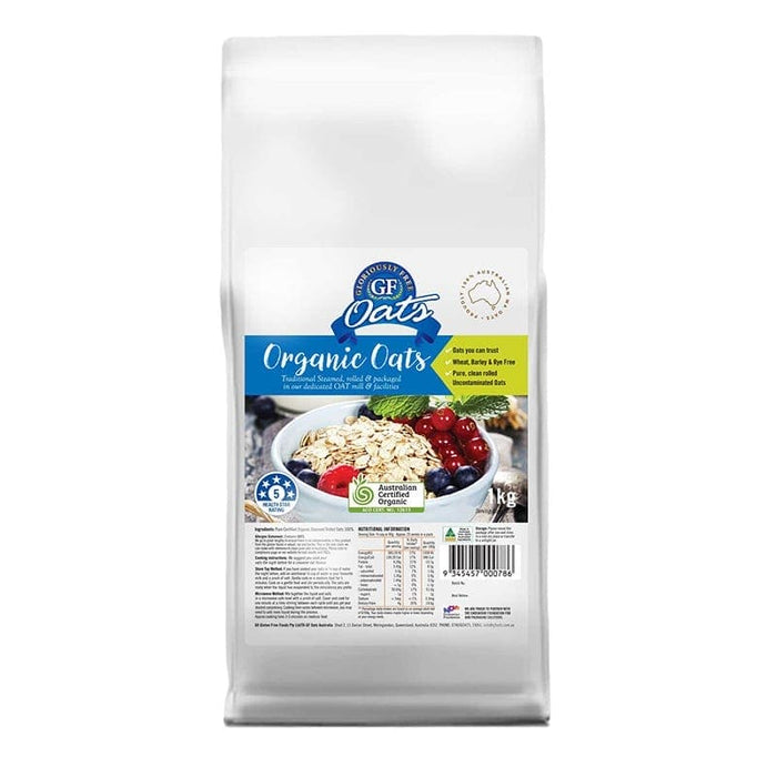 Gloriously Free Oats Certified Organic Uncontaminated Oats 1kg