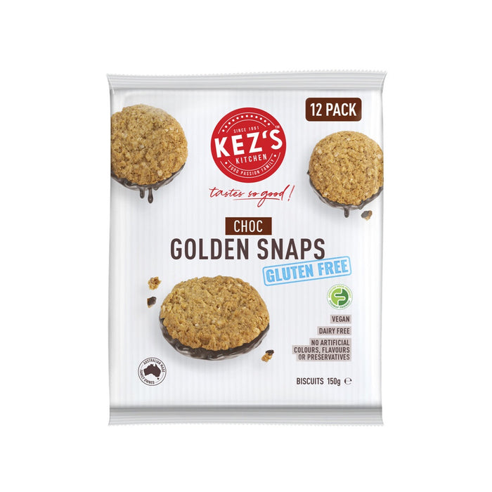 Kez's Kitchen GF Choc Golden Snaps 150g