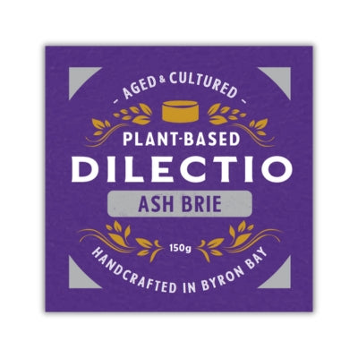 Dilectio Vegan Ash Brie Cheese 150g (cold)