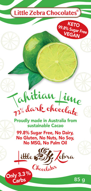 Little Zebra Chocolate Bar - Dark 72% Mint 85g (cold)