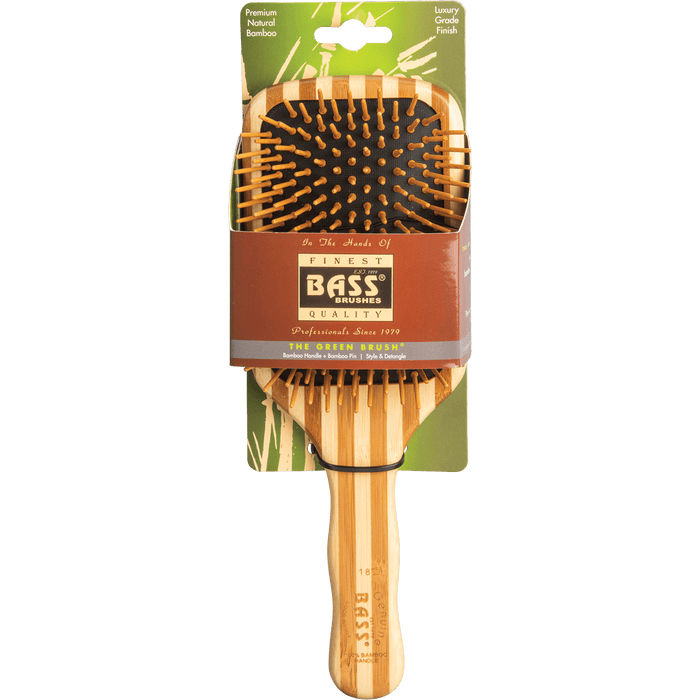 Bass Bamboo Hair Brush Large Square Paddle