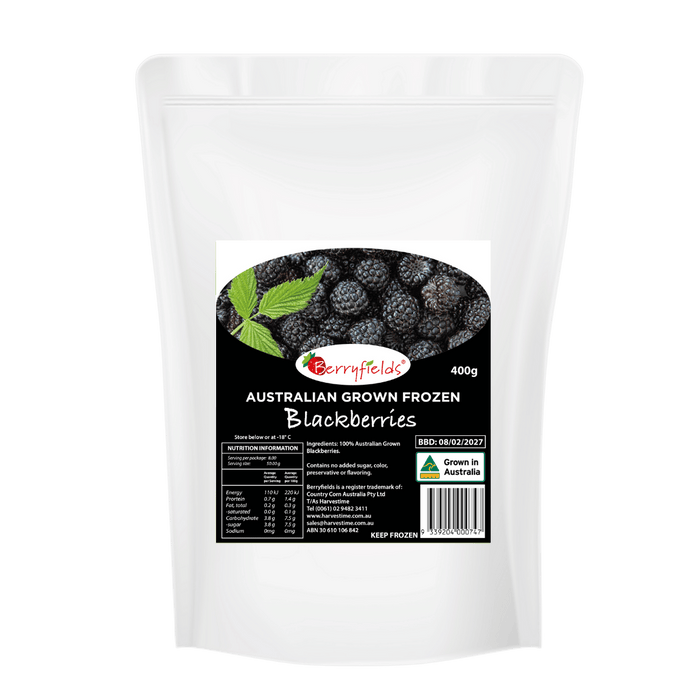 Berryfields Australian Blackberries 400g (cold)