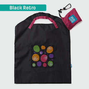 Onya Shopping Bag Small - Black Retro