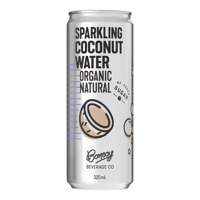 Bonsoy Organic Coconut Water - Natural Sparkling 320ml