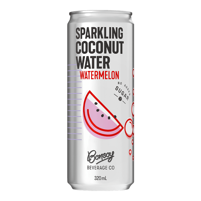 Bonsoy Sparkling Coconut Water - Watermelon 320ml