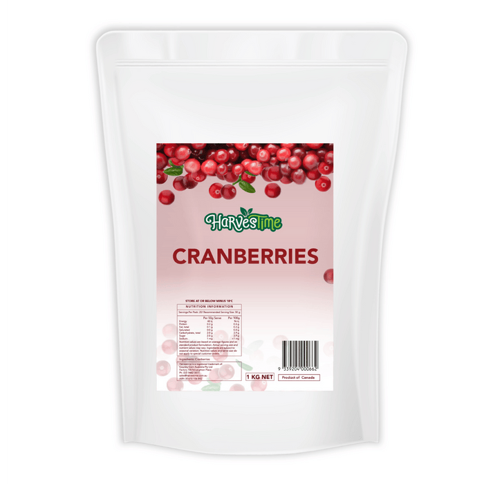 Harvestime Cranberries 1kg (cold)
