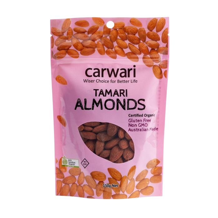 Carwari Organic Almonds Tamari 150g