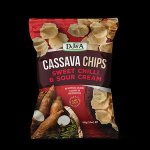 DJ&A Cassava Chips - Sweet Chilli & Sour Cream 100g