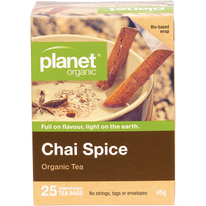 Planet Organic Chai Spice Herbal Tea 25pk