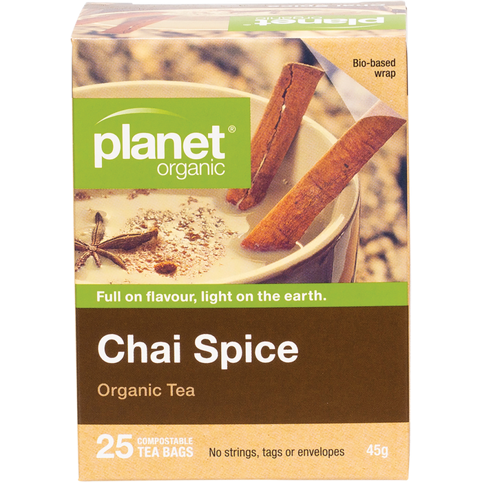 Planet Organic Chai Spice Herbal Tea 25pk