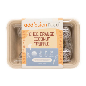 Addiction Food Coconut & Orange Dark Chocolate Truffle (cold)