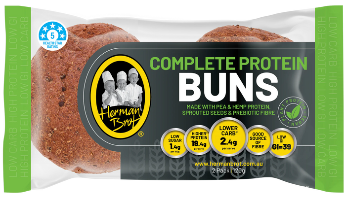 Herman Brot Bread - Complete Protein Buns 2pk 120g (cold)