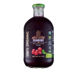 Georgia's Natural Organic 100% Cranberry Juice 1L