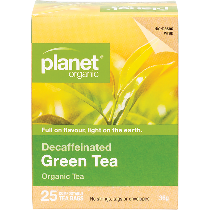 Planet Organic Green Tea Decaf Herbal Tea 25pk