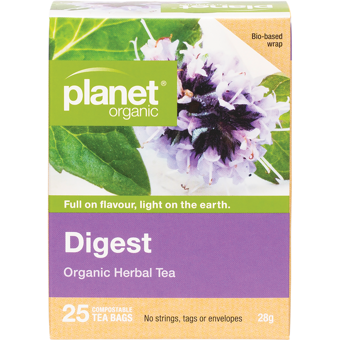Planet Organic Digest Herbal Tea 25pk