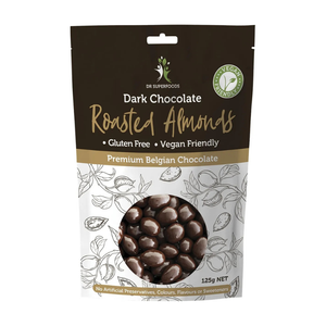 Dr Superfoods Roasted Almonds Dark Chocolate 125g (cold)