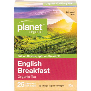 Planet Organic English Breakfast Herbal Tea 25pk