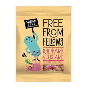 Free From Fellows Sugar-free Rhubarb & Custard Jubes 70g