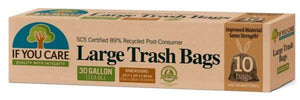 If You Care Recycled Large Trash Bags Drawstring 10 Bags 30 Gallon