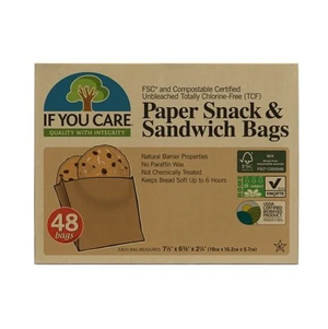 If You Care Paper Snack & Sandwich Bags 48 Bags