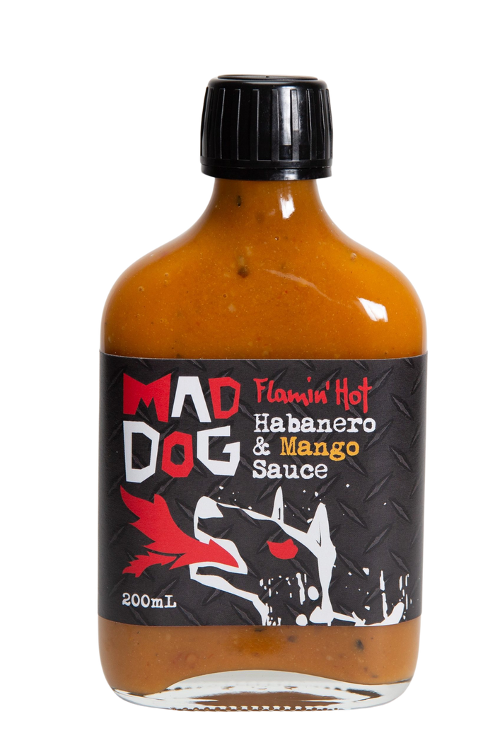 Mad Dog Sauces - Flamin’ Hot Habanero & Mango Sauce 200ml