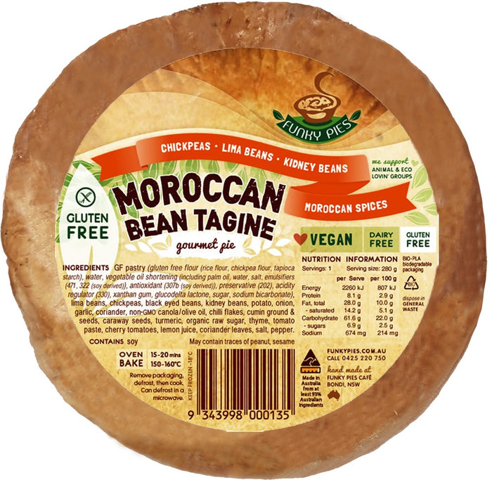 Funky Pie - Moroccan Bean Tagine 280g (Gluten Free) (cold)