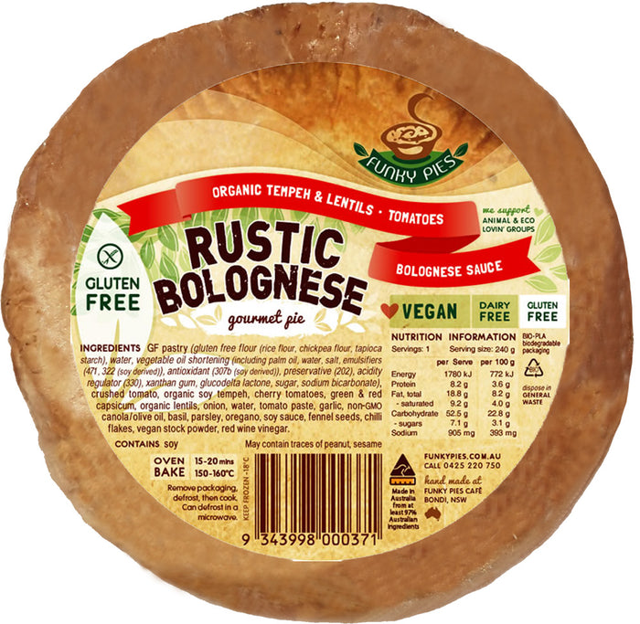 Funky Pie - Rustic Bolognese 240g (cold)