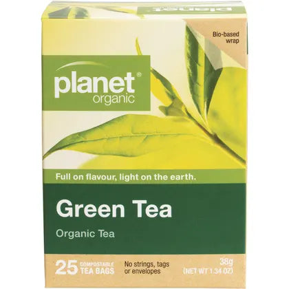 Planet Organic Green Tea Herbal Tea 25pk