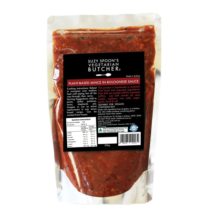 Suzy Spoons Bolognese Sauce 500g (cold)