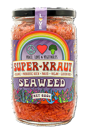 Peace Love & Vegetables SuperKraut Tasmanian Seaweed 650g (cold)