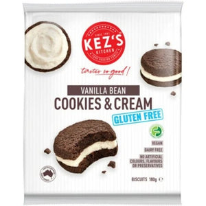 Kez's Kitchen GF Vanilla Cookies & Cream Biscuits 180g