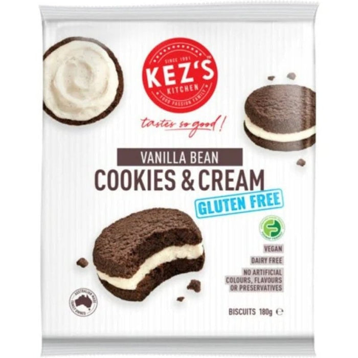 Kez's Kitchen GF Vanilla Cookies & Cream Biscuits 180g