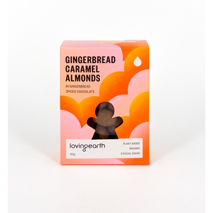 Loving Earth Choc Gingerbread Caramel Almonds 100g