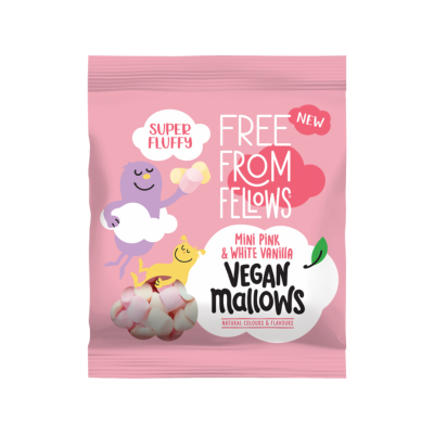 Free From Fellows Mini Pink and White Marshmallows 100g