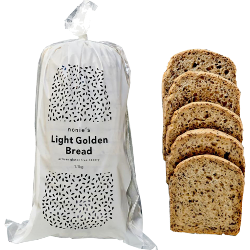 Nonie's GF Light Golden Bread 1.1kg (cold)