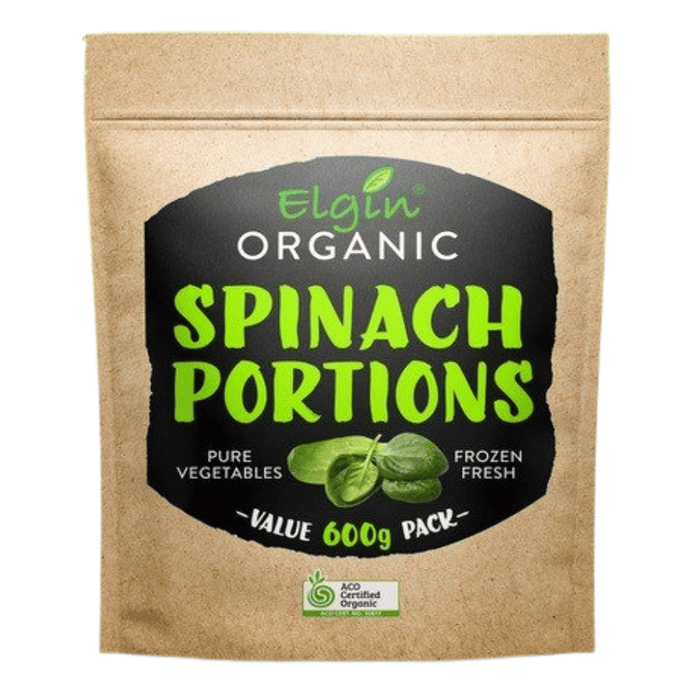Elgin Organic Spinach Portions 600g (cold)