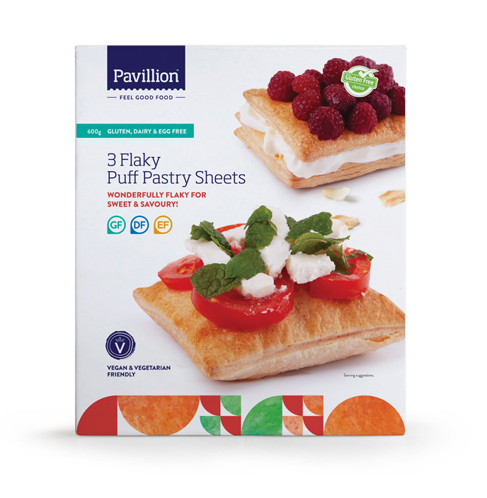 Pavillion Gluten Free Pastry Sheets 600g (cold)
