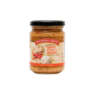 Riverina Grove - Crushed Garlic Chilli Ginger 240g
