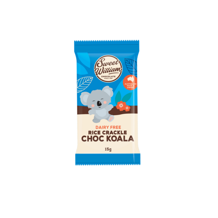 Sweet William Rice Crackle Chocolate Koala Dispenser 15g (cold)