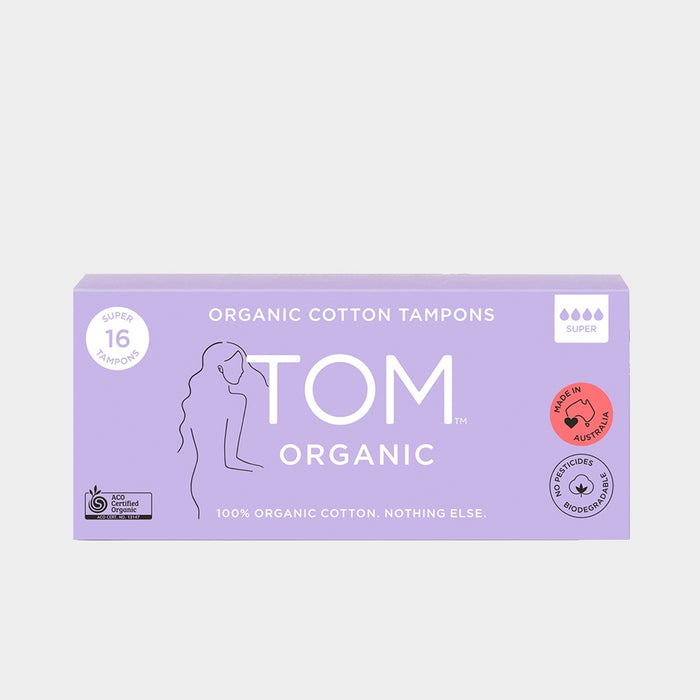Tom Organic Super Tampons - 16 Pack