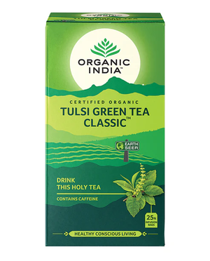 Organic India Tulsi Tea Green Tea Classic 25pk 47.5g