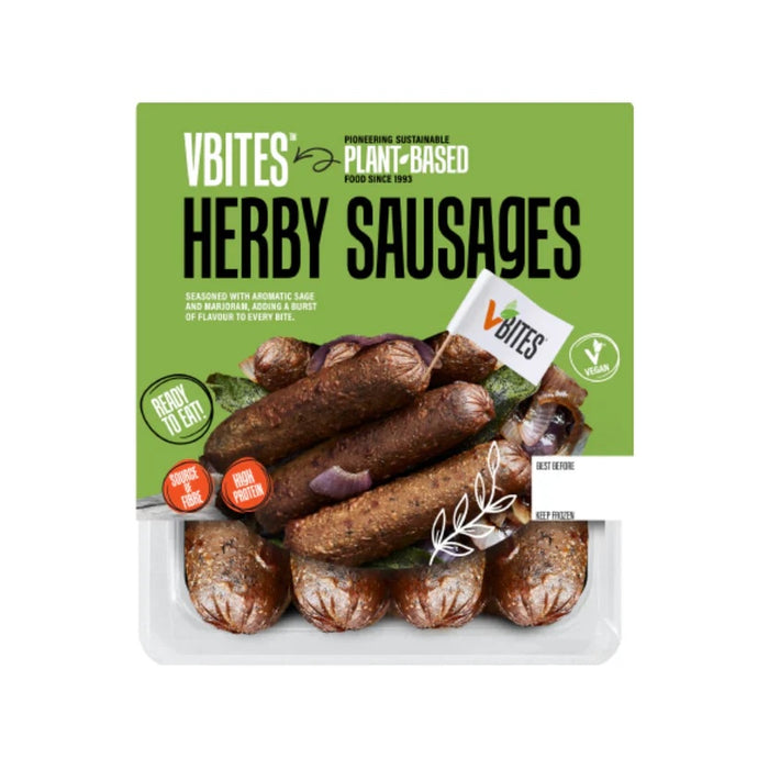 VBites Sage & Marjoram Herby Sausages 295g (cold)