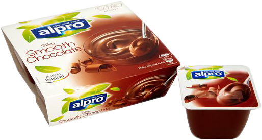 Alpro Dessert Cups 4pk - Smooth Chocolate 500g