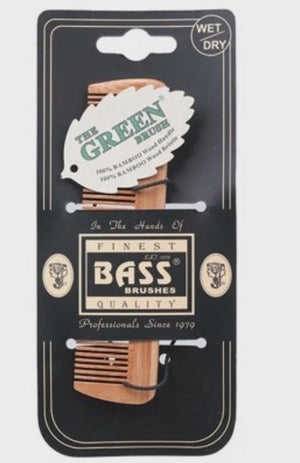 Bass Bamboo Hair Comb Pocket Fine