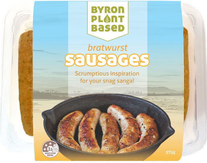 Byron Plant Based Bratwurst Sausages 375g (cold)