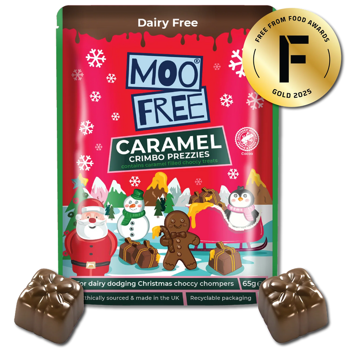 Moo Free Caramel Festive Filled Shapes 65g (cold)
